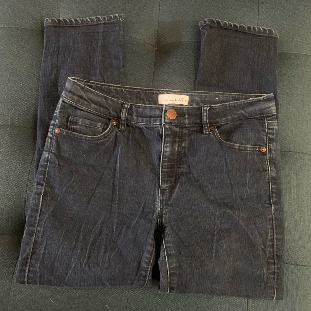 🎄LOFT Modern Kick Crop Jeans - Picture 3 of 8